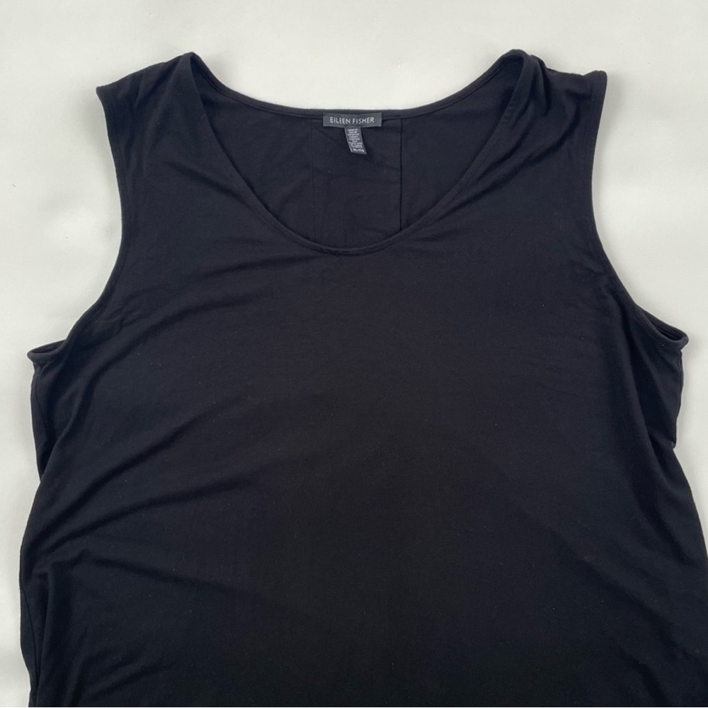 Eileen Fisher Black Sleeveless Dress in Size XL